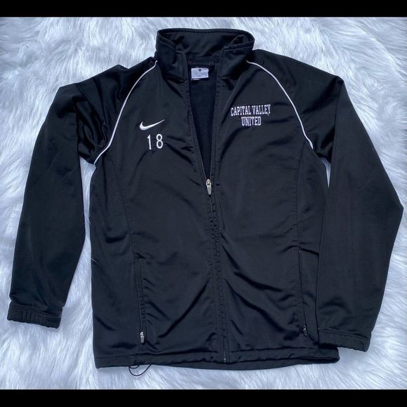 Nike Women’s jacket black Nike zip up fall jacket. Size small